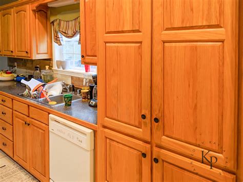 yellow honey oak cabinets